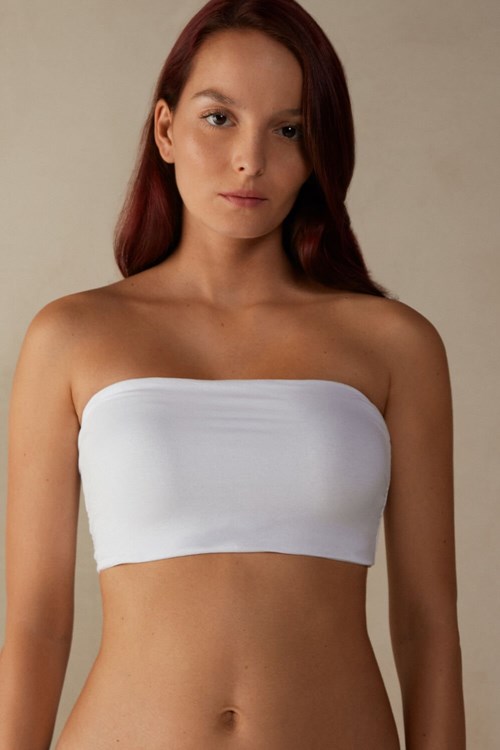 Intimissimi Bavlněné Bra Top Bílé Bílé | 8493076-AC