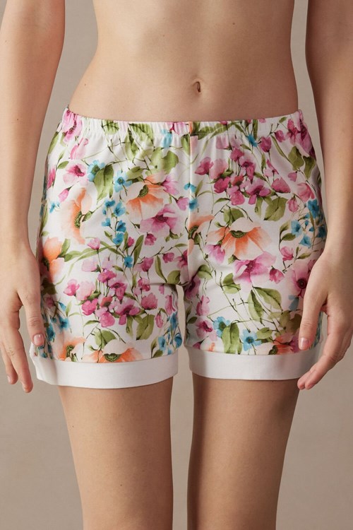 Intimissimi Botanical Lyrics Modal Shorts Bílé | 0894231-AU