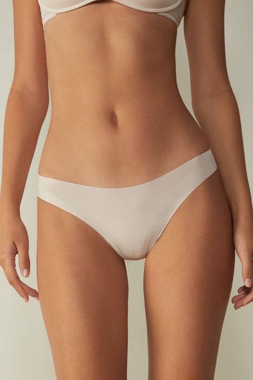 Intimissimi Brazilian Panties in Seamless Ultra Light Microfiber Růžové | 2574891-KF