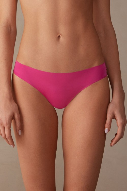 Intimissimi Brazilian Panties in Seamless Ultra Light Microfiber Růžové Růžové | 6873491-ON