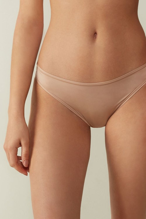 Intimissimi Brazilian Panties in Ultralight Microfiber Béžový | 3928507-HO