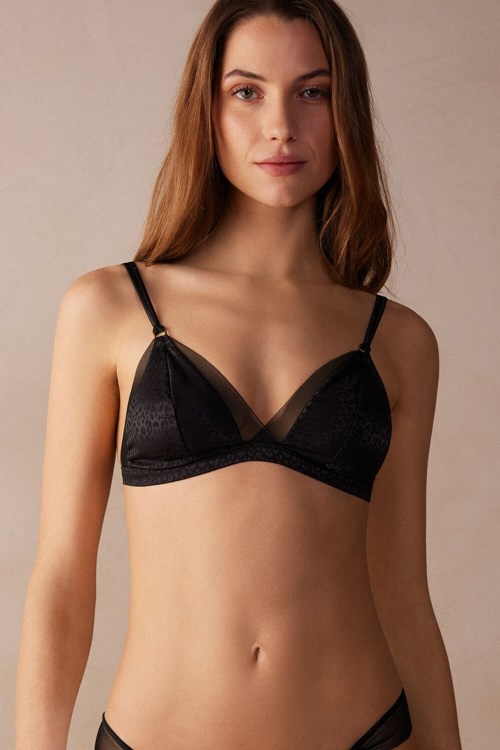 Intimissimi Cool Minimal Emma Triangle Bra Černé Černé | 7856230-WX