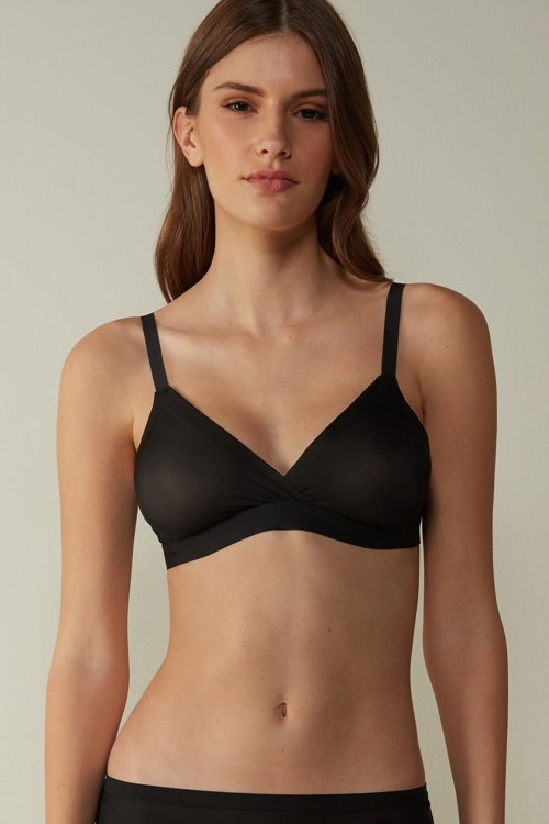 Intimissimi Emma Invisible Touch Triangle Bra Černé Černé | 1059634-QI