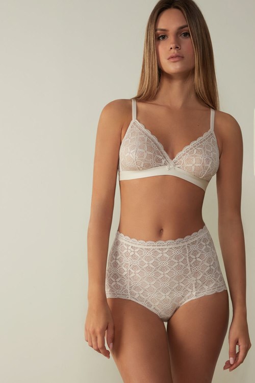 Intimissimi Emma Triangle Bra in Krajkové Růžové | 0251864-HQ