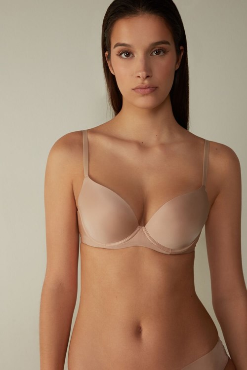 Intimissimi Irina Microfiber Balconette Bra Béžový | 2089736-AF