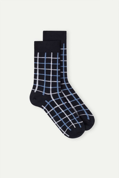 Intimissimi Krátké Socks in Patterned Bavlněné Blankyt Tmavě Blankyt | 5967810-SC