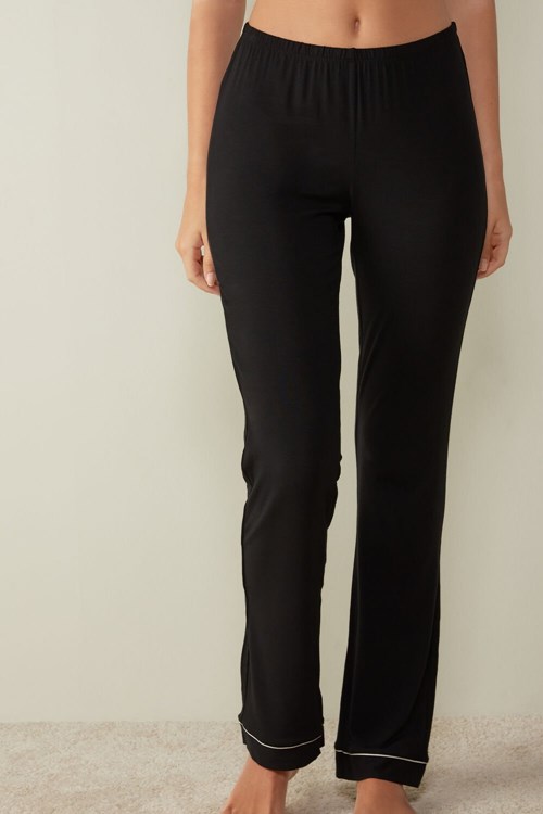 Intimissimi Long Micromodal Trousers Černé Černé | 5914863-ST