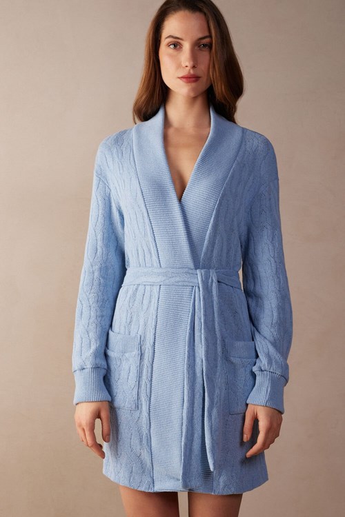 Intimissimi Lost in Fields Braided Robe Světle Blankyt Světle Blankyt | 9013568-GD