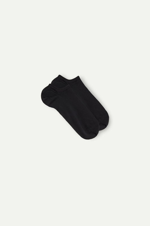 Intimissimi No-show Socks in Supima® Bavlněné Černé Černé | 8354109-ZW