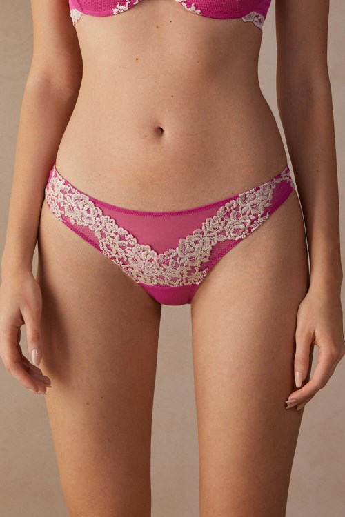 Intimissimi Pretty Flowers Brazilian Růžové Růžové | 9450267-IO