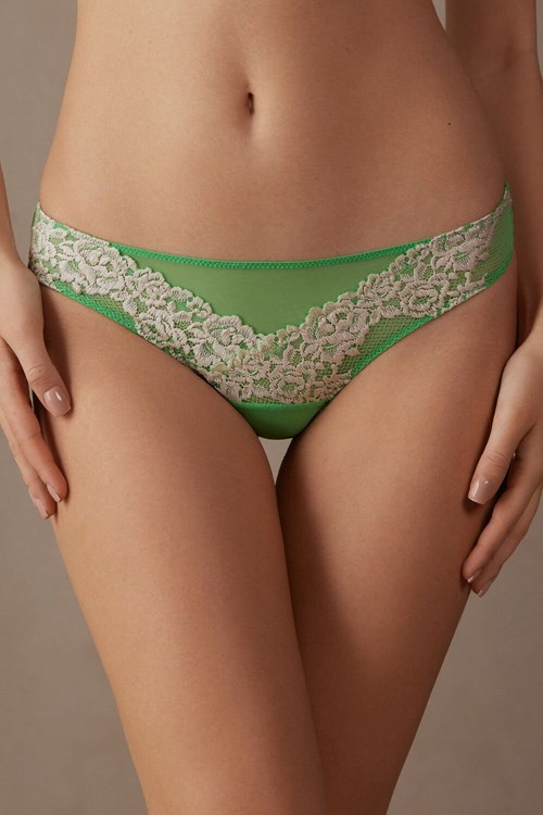 Intimissimi Pretty Flowers Brazilian Zelene Mátově Zelená | 3462985-GV