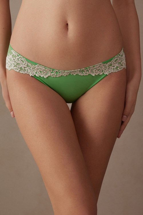 Intimissimi Pretty Flowers Panties Zelene Mátově Zelená | 7964052-RH