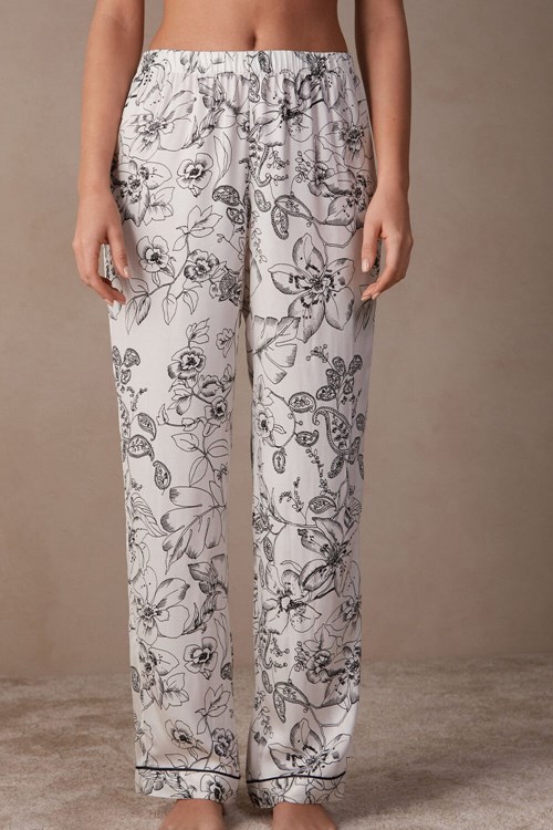 Intimissimi Pure Joy Full Length Satin Pants Print - 223j - Pure Joy Print | 9413280-XG