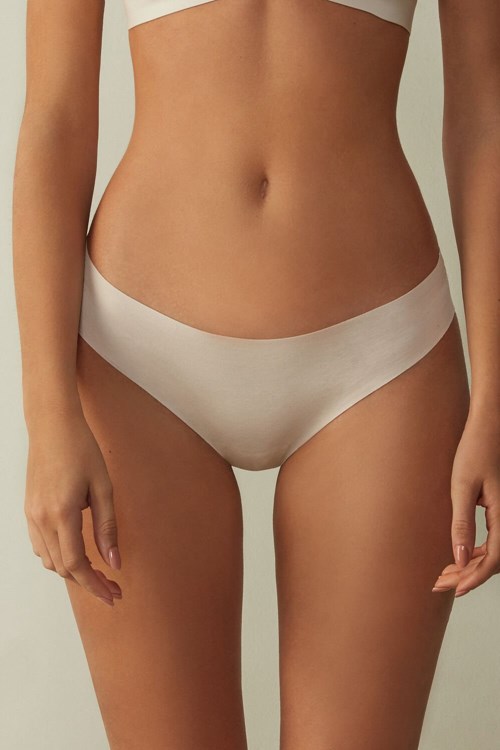 Intimissimi Seamless Supima® Bavlněné Brazilian Panties Růžové | 8970354-EQ