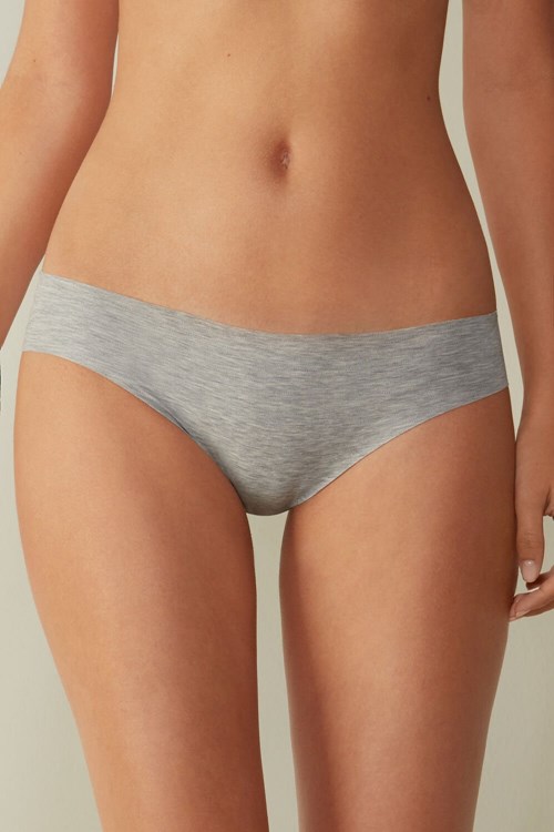 Intimissimi Seamless Supima® Bavlněné Panties Šedé Světle Šedé | 6145039-LH