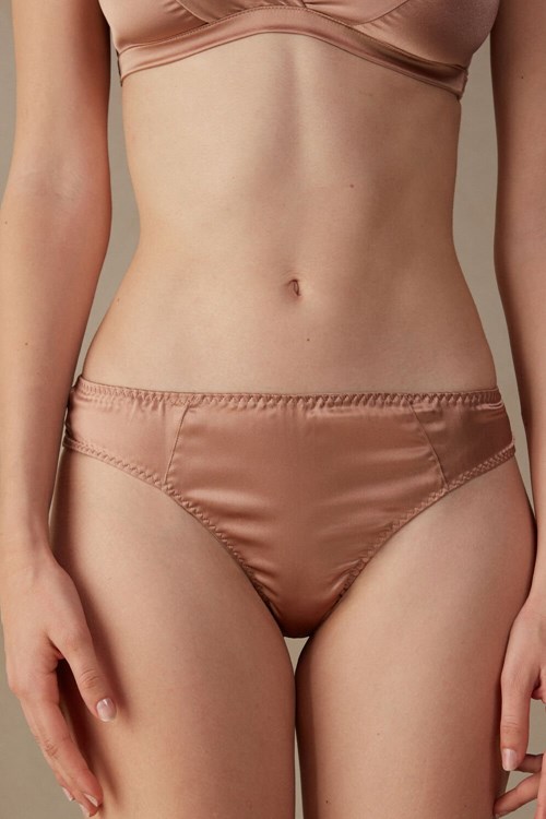 Intimissimi Silk Cheeky Briefs Růžové | 1359207-KZ