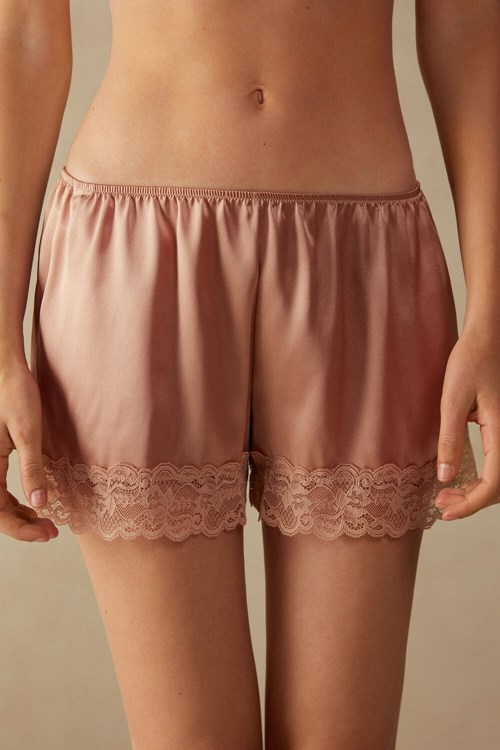 Intimissimi Silk Shorts Růžové | 4821607-DO