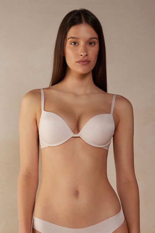 Intimissimi Simona Super Push-up Bra in Ultralight Microfiber Růžové | 5498631-KP