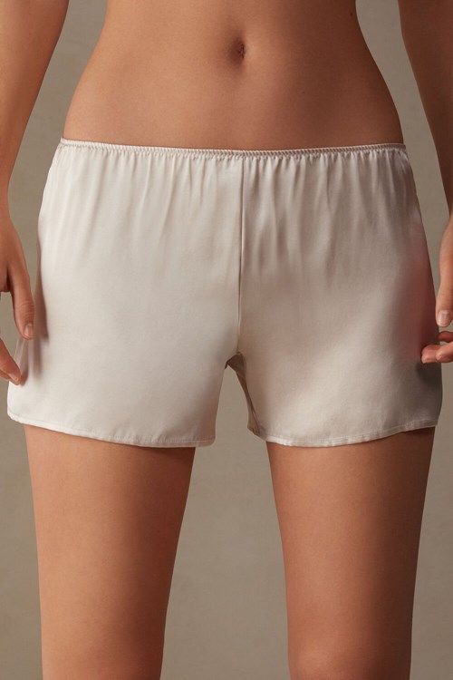 Intimissimi Smooth Silk-Satin Shorts Růžové | 8932645-TI