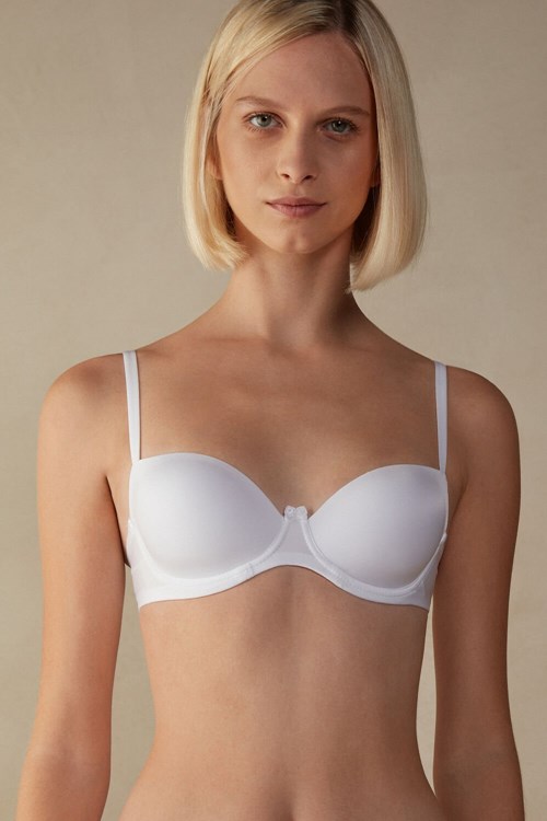 Intimissimi Sofia Balconette Bra in Ultralight Microfiber Bílé Bílé | 5849167-WX