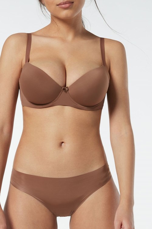 Intimissimi Sofia Microfiber Polstrovaný Balconette Bra Tmavě Béžový | 2704395-EM