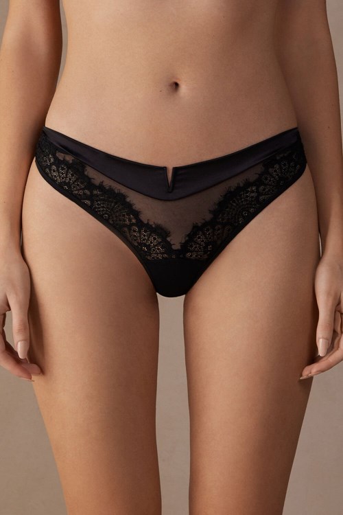 Intimissimi Stunning Beauty Brazilian Černé Černé | 4693582-WV