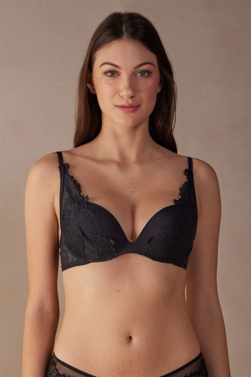 Intimissimi Stunning Beauty Gioia Super Push-up Bra Černé Černé | 9604258-KF