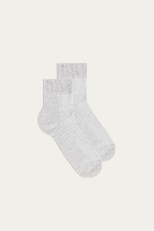 Intimissimi Terrycloth Krátké Socks Šedé | 3748610-UO