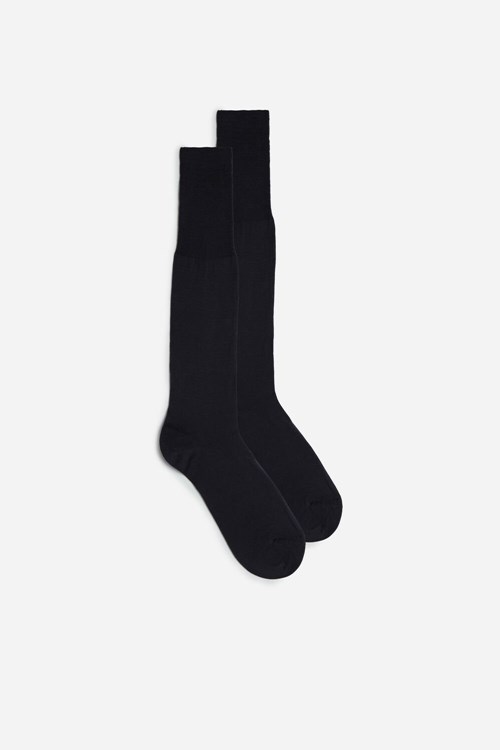 Intimissimi Vysoké Sateen Egyptian Bavlněné Socks Šedé | 8192543-JS