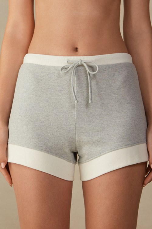 Intimissimi Warm Cuddles Shorts Šedé Šedé Bílé | 2539701-KW