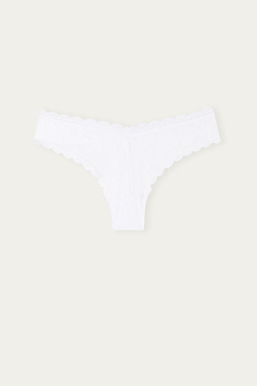 Intimissimi 80s-style Krajkové Brazilian Bílé Bílé | 1309528-QM