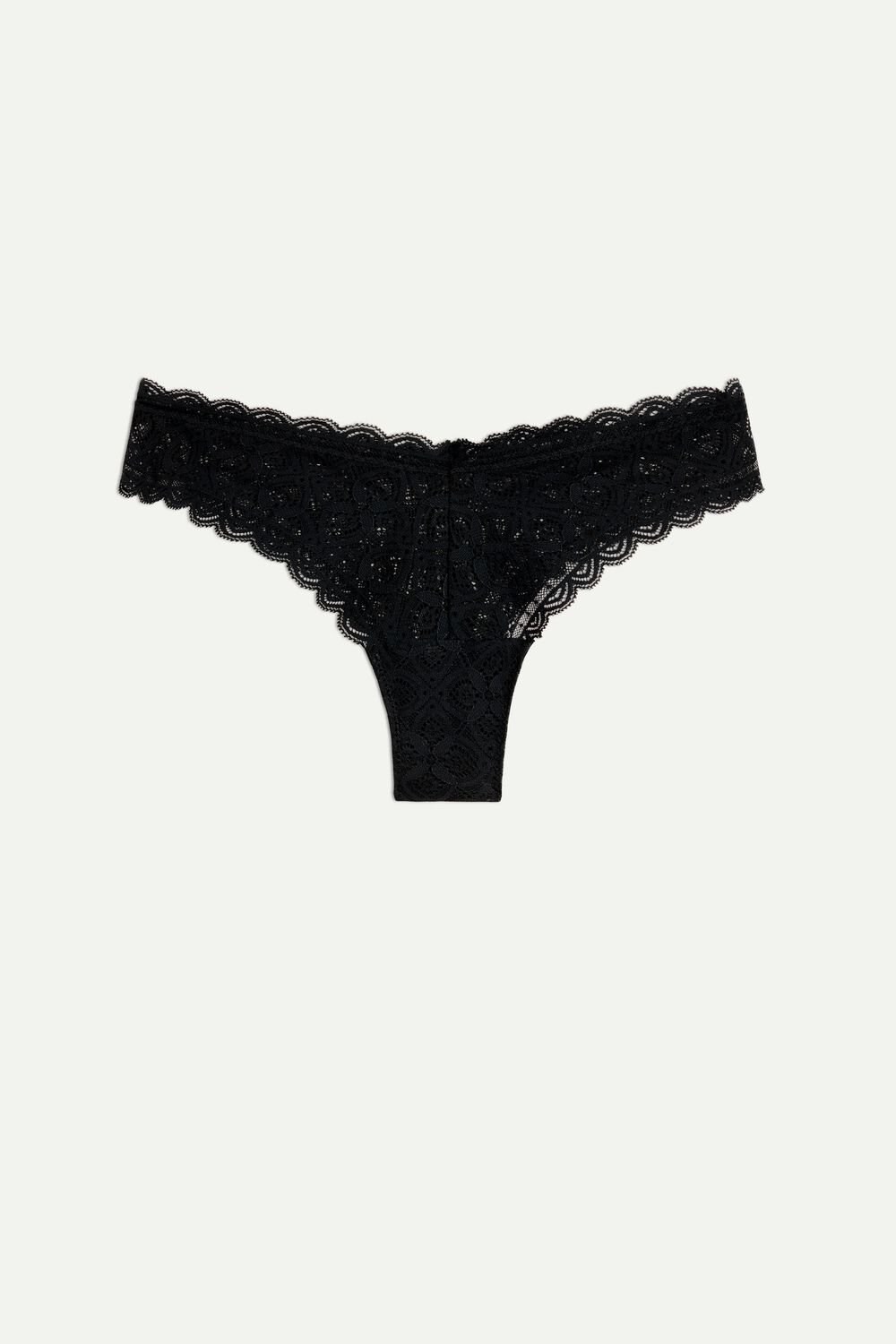 Intimissimi 80s-style Krajkové Brazilian Černé Černé | 6738521-HO