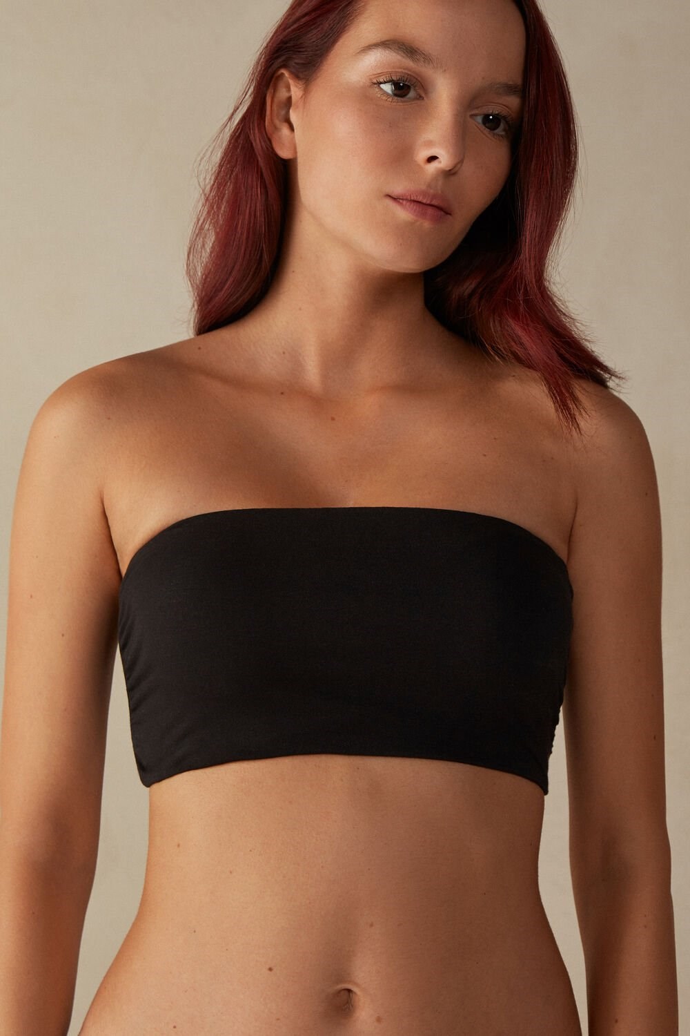 Intimissimi Bavlněné Bra Top Černé Černé | 2461905-ZY