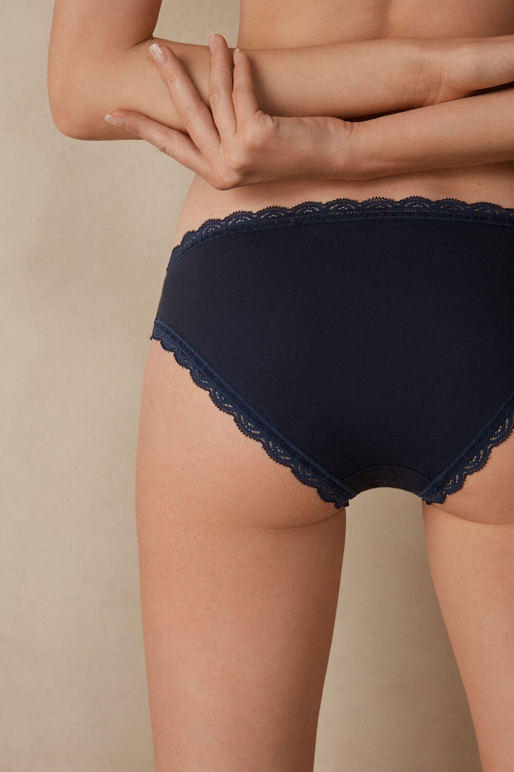 Intimissimi Bavlněné and Krajkové Panties Blankyt Blankyt | 0452976-VP