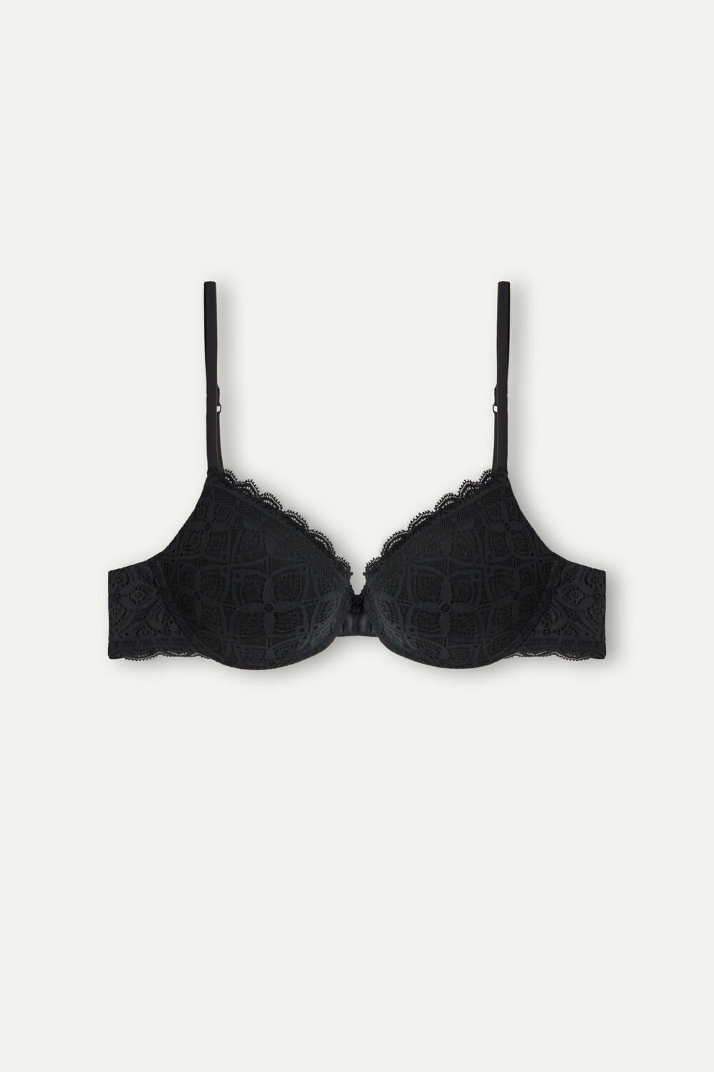 Intimissimi Bellissima Push-up Bra in Krajkové Černé Černé | 5496103-RE