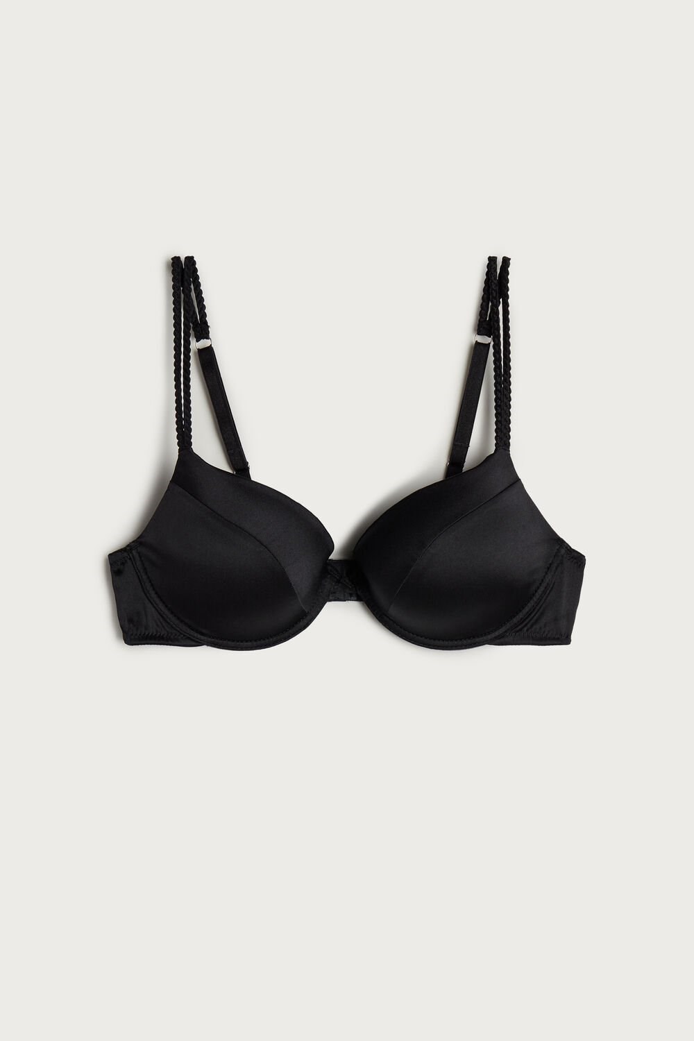 Intimissimi Bellissima Silk Push-Up Bra Černé Černé | 3576248-EZ