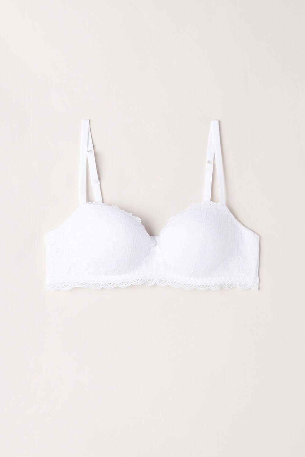 Intimissimi Claudia Balconette Bra in Krajkové Bílé Bílé | 1840796-HA