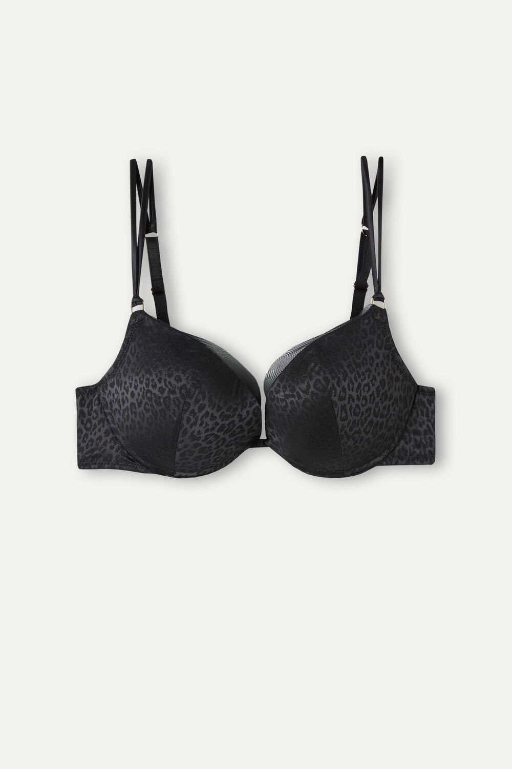 Intimissimi Cool Minimal Simona Super Push-up Bra Černé Černé | 3182546-PN