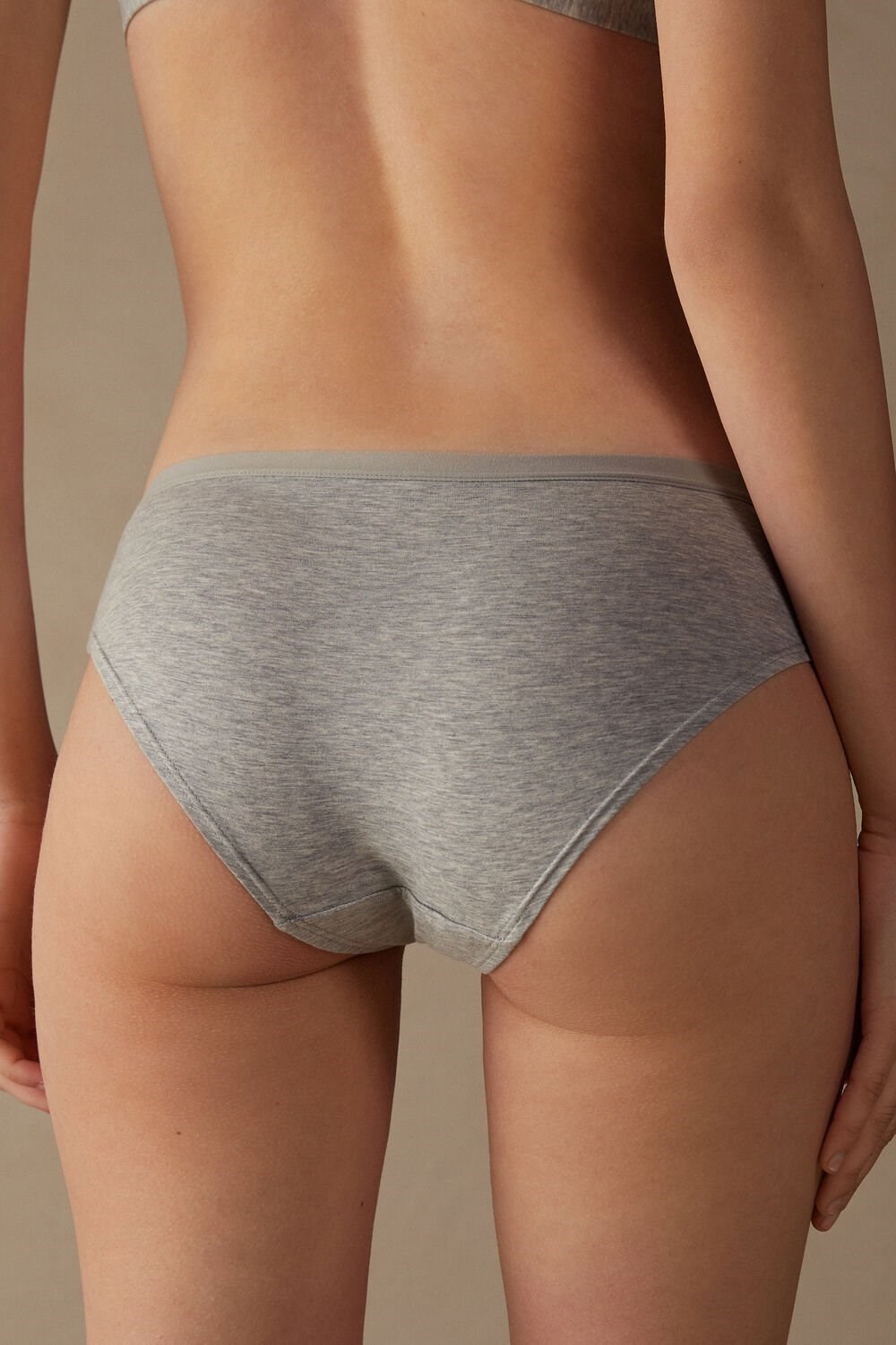 Intimissimi Cozy Panties in Bavlněné Šedé Světle Šedé | 8517430-MN