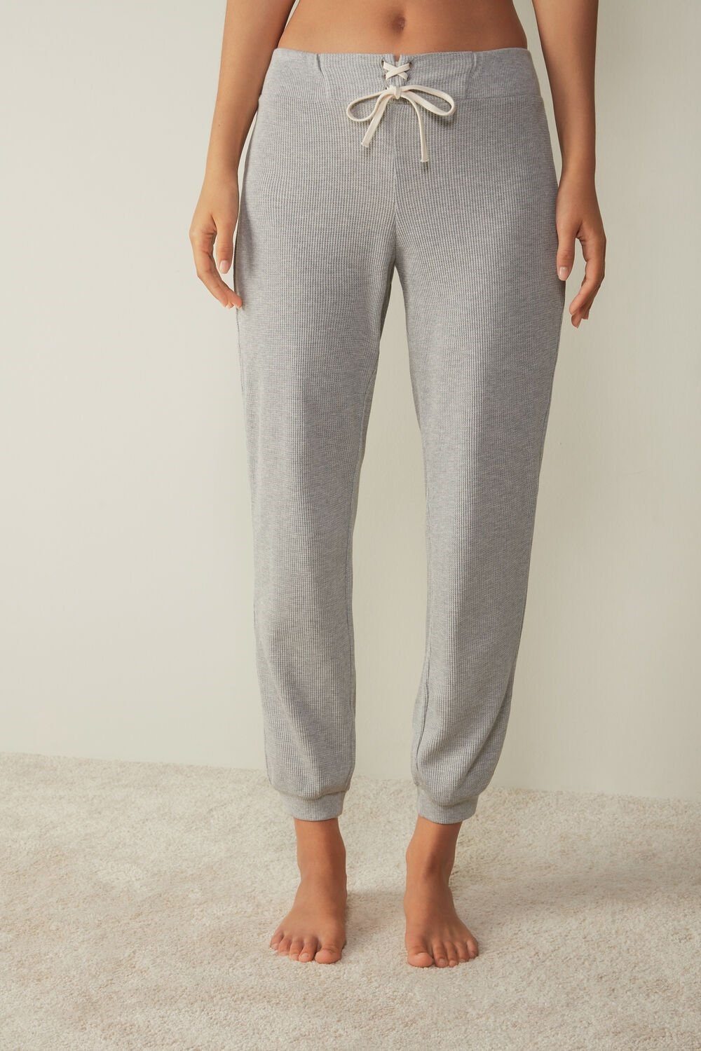 Intimissimi Cozy Waffle Pants Šedé Světle Šedé | 7514390-KQ