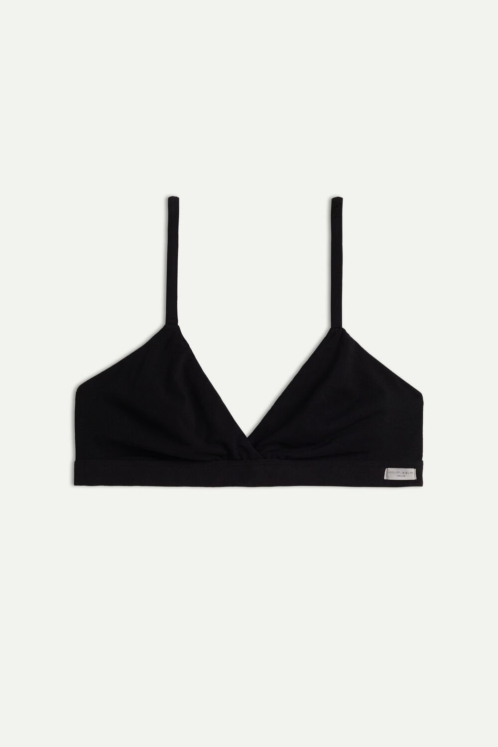 Intimissimi Emma Triangle Bra in Natural Bavlněné Černé Černé | 5041693-NO