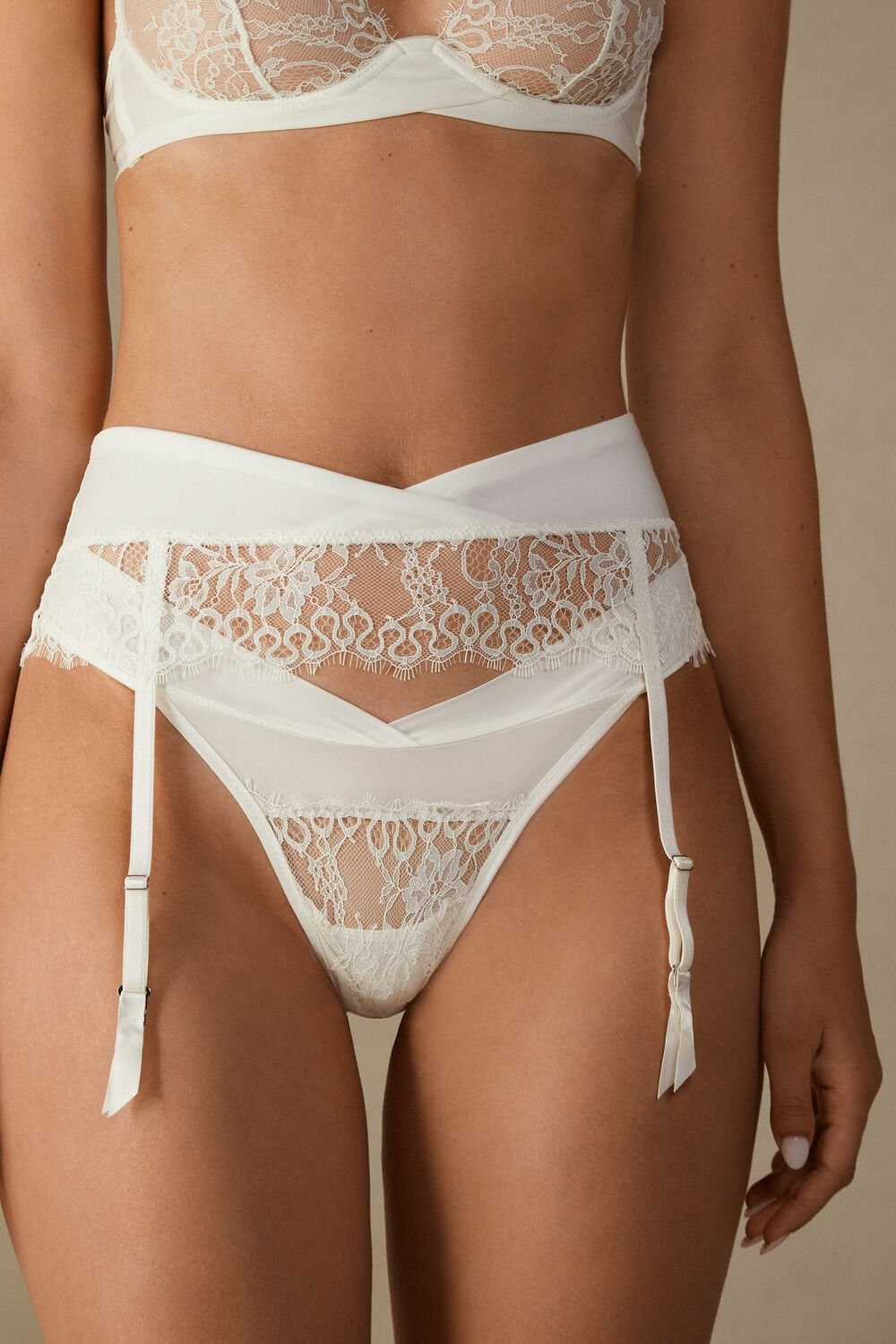 Intimissimi Eternal Love Garter Belt Bílé | 8512463-DF