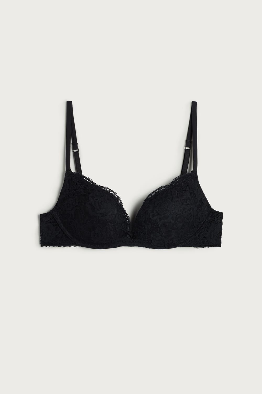 Intimissimi Gioia Krajkové Super Push-Up Bra Černé Černé | 1326098-SL