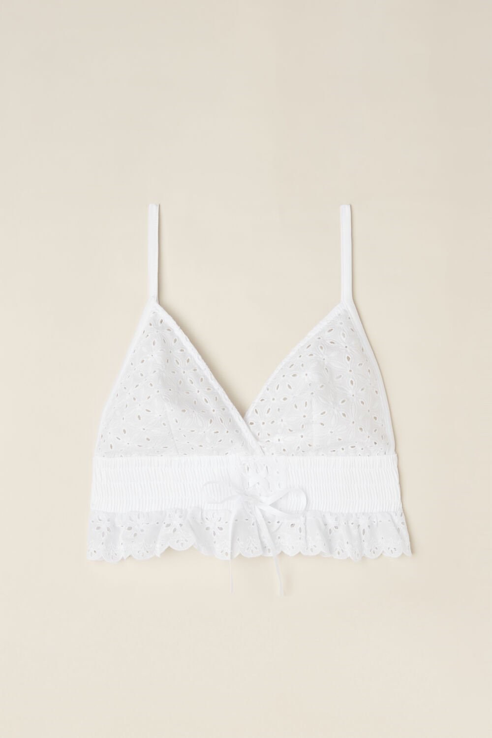 Intimissimi Hello Sunshine Sangallo Krajkové Bra Top Bílé Bílé | 2917508-OP