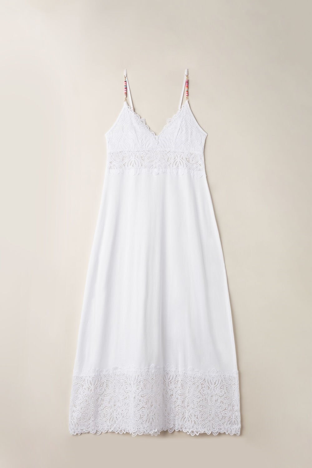 Intimissimi Hot Summer Days Long Nightgown in Supima® Ultrafresh Bavlněné Bílé Bílé | 1867025-MB