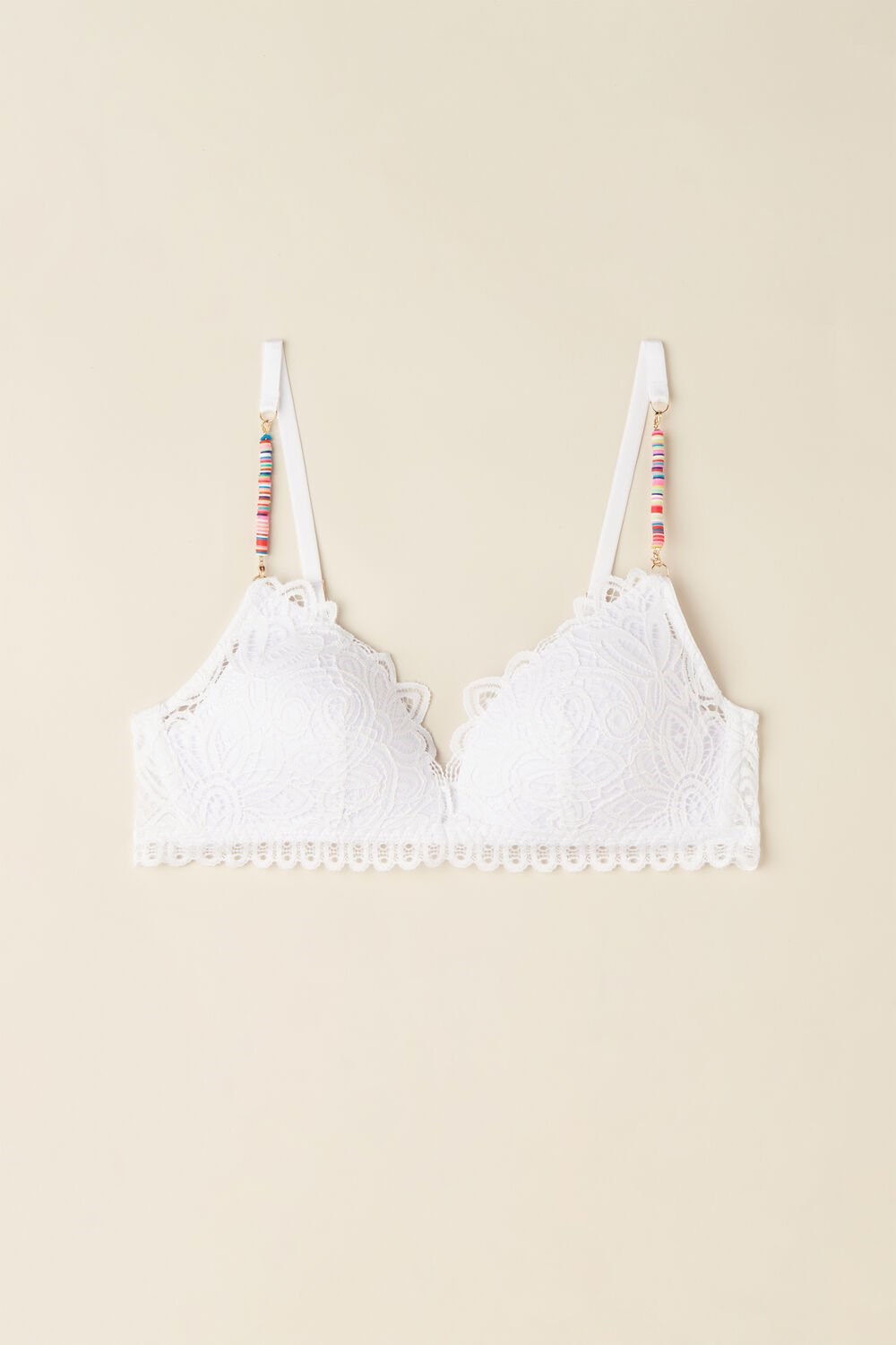 Intimissimi Hot Summer Days Tiziana Triangle Bra Bílé Bílé | 1463587-BC