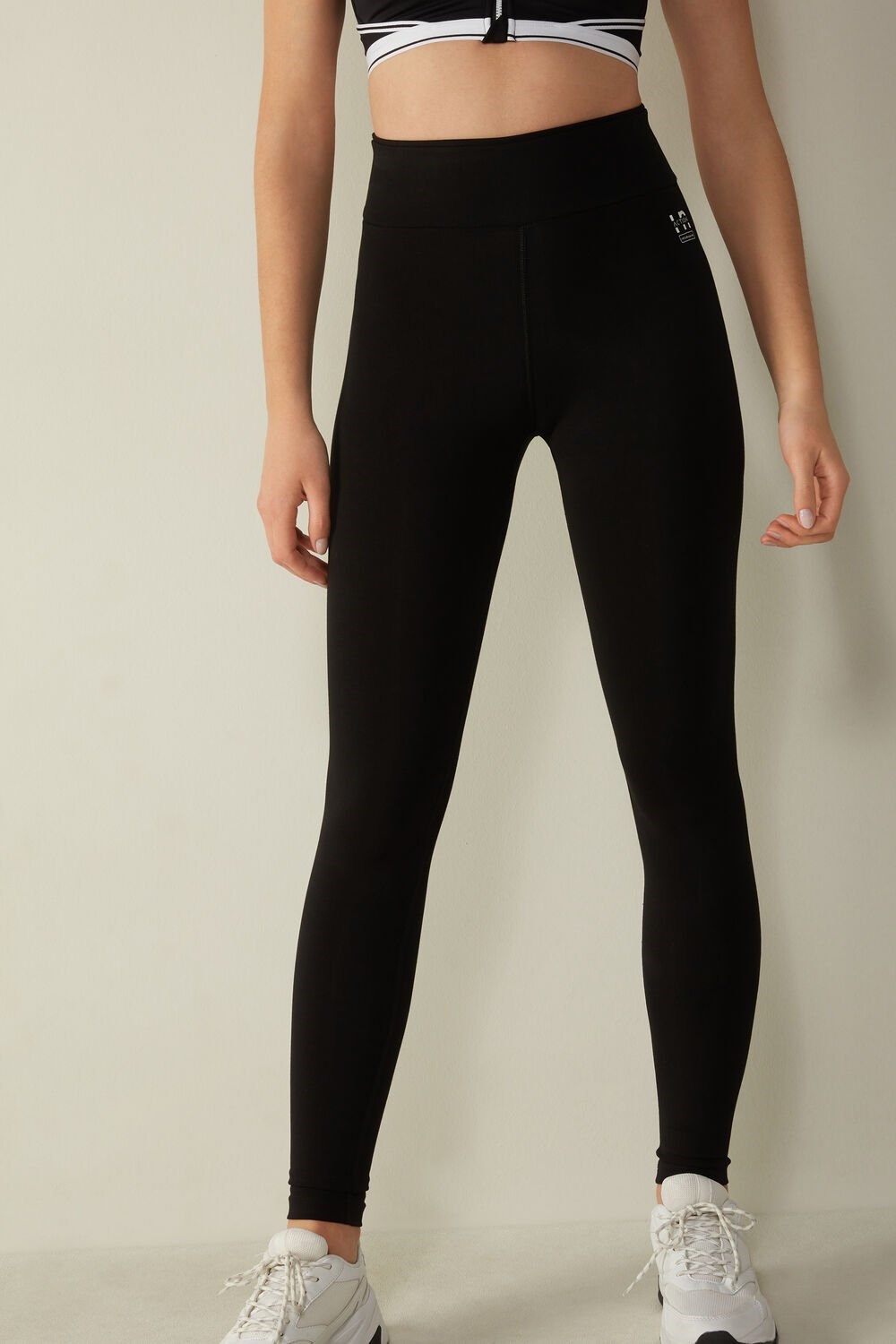 Intimissimi In Action Leggings in Organic Stretch Bavlněné Černé Černé | 8962174-YW