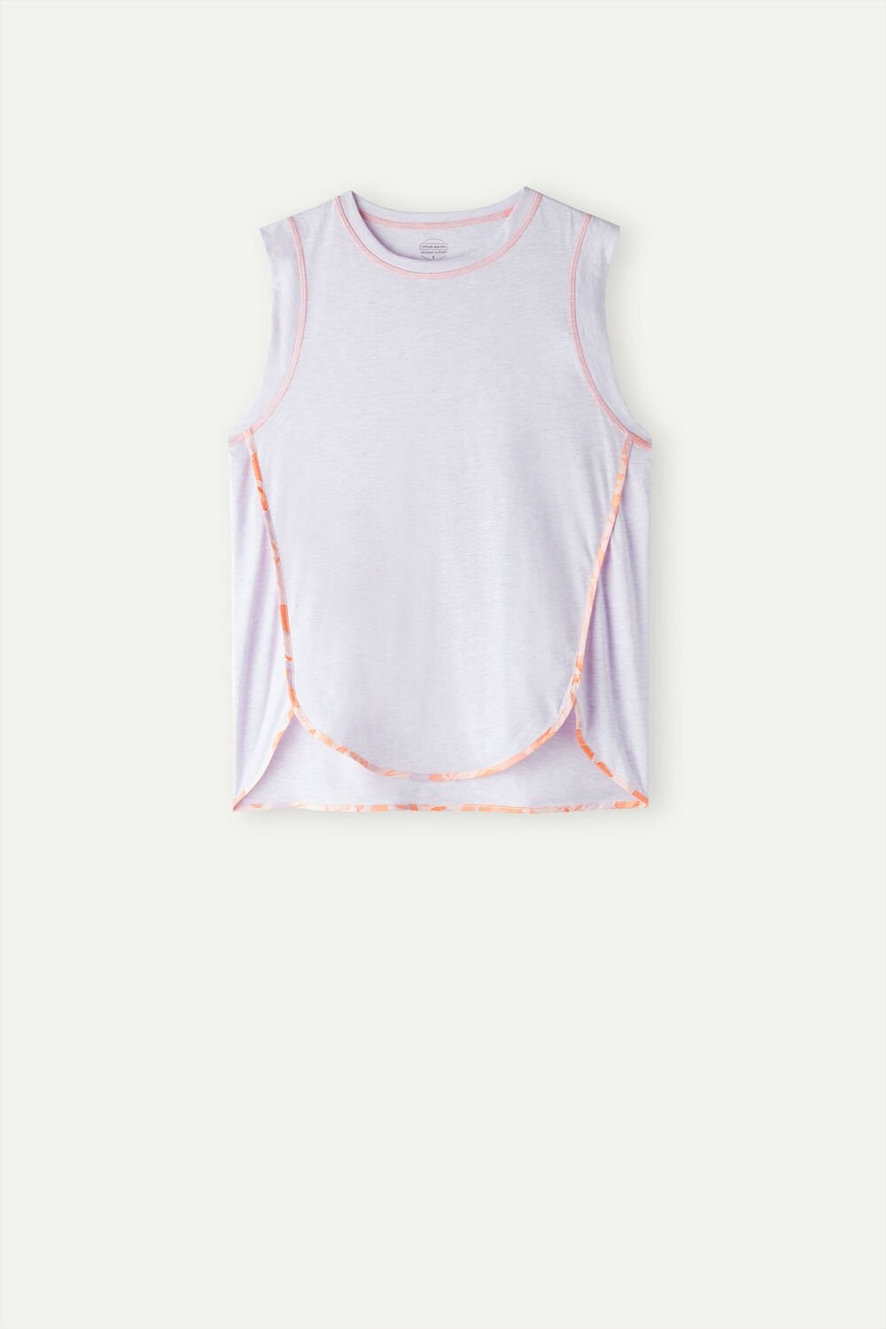 Intimissimi Iris and Apricot Ultrafresh Supima® Bavlněné Tank Top Violet - 3059 - Bianco | 4529138-JQ