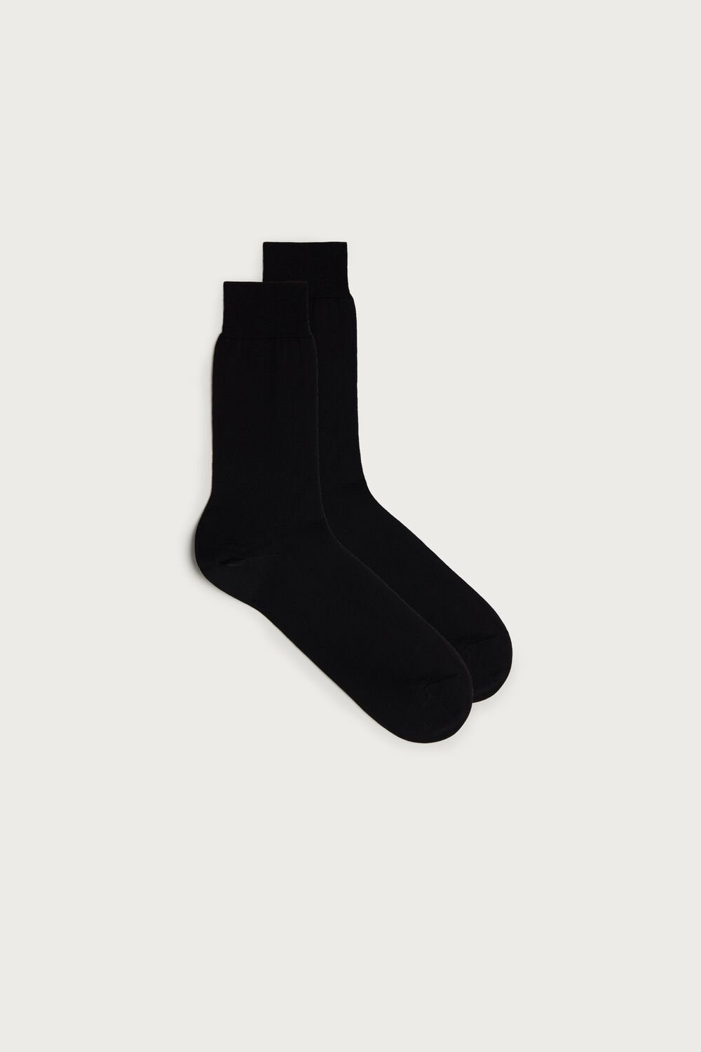 Intimissimi Krátké Sateen Egyptian Bavlněné Socks Černé Černé | 5124708-PV