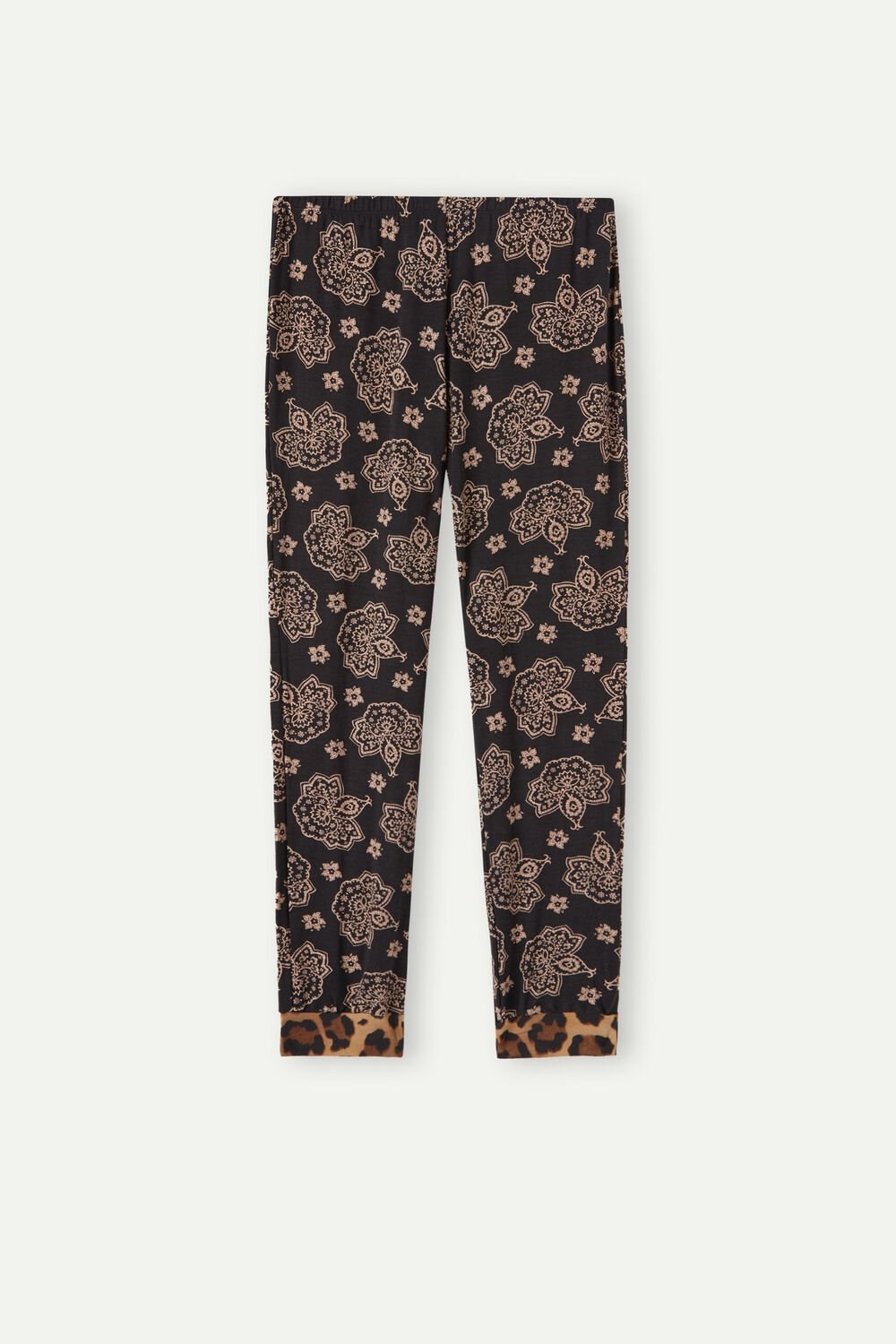 Intimissimi Lady Animalier Modal Cuffed Pants Černé | 7682543-JA